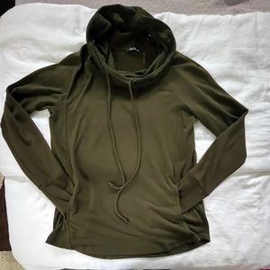 Pink Clover green cowl neck sweater. Size small.